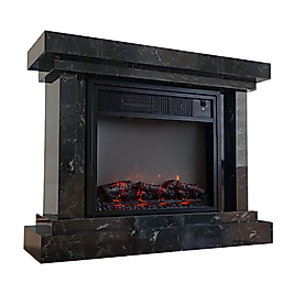 HBM2000LT Heatbox Elektrikli Fanlı Şömine Medium 2000W Lotus Desenli Bluetooth Ses Efektli (110x34x87)