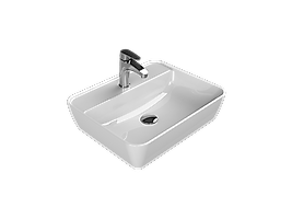 TURKUAZ Tezgah Üstü Lavabo, One, 55x45 cm, Batarya Delikli