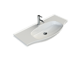 TURKUAZ Etajerli Lavabo, Lila, 100x46,5 cm