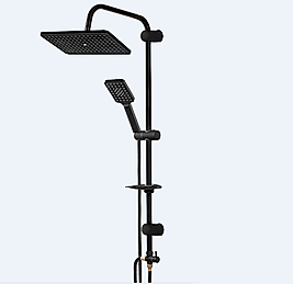 DİMORA Nero Siyah Robot Duş Seti