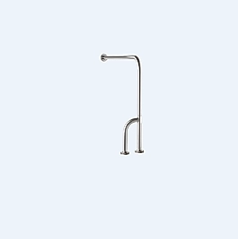 TURKUAZ Tutunma Barı, Yerden Duvara Döner Ayak Paslanmaz Çelik