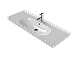 TURKUAZ Etajerli Lavabo, Arya, 120x45 cm