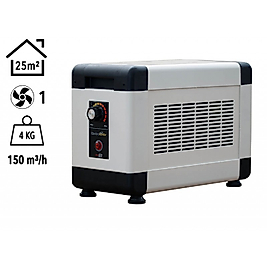 HBM2000K Heatbox Mini 2000 watt Monofaze Elektrikli Fanlı Isıtıcı Krem