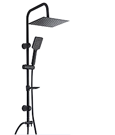 DİMORA Nero 304 Siyah Robot Duş Seti