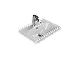 TURKUAZ Etajerli Lavabo, Frame, 50x38 cm