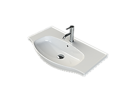 TURKUAZ Etajerli Lavabo, Lila 80x46,5 cm