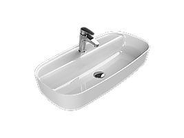 TURKUAZ Tezgah Üstü Lavabo, Aqua, 80x40 cm