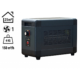 HBM2000F Heatbox Mini 2000 watt Monofaze Elektrikli Fanlı Isıtıcı Füme