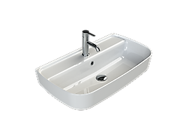 TURKUAZ Tezgah Üstü Lavabo, Aqua 75x42 cm