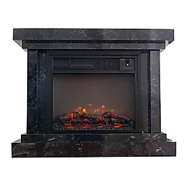 HBM3000LT Heatbox Elektrikli Fanlı Şömine Medium 3000W Lotus Desenli Bluetooth Ses Efektli (110x34x87)