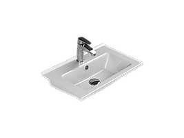 TURKUAZ Etajerli Lavabo, Arte, 55x37 cm