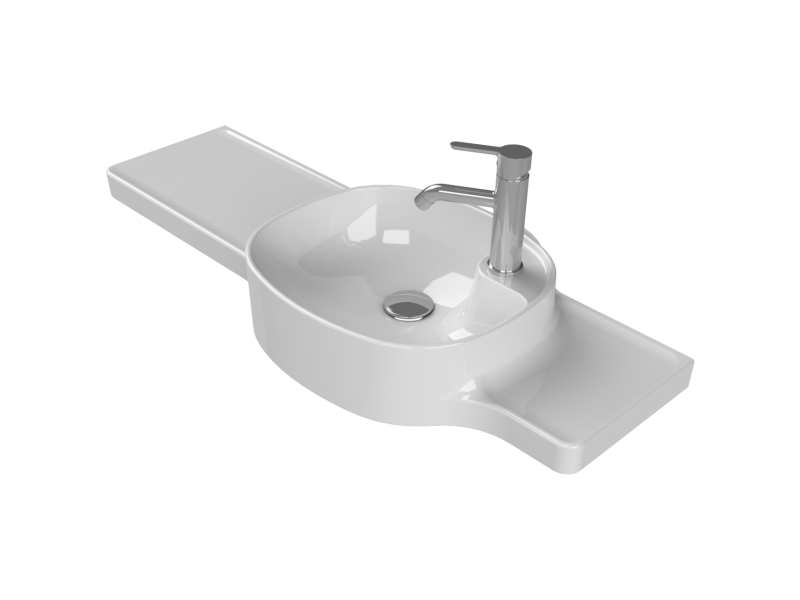 TURKUAZ Etajerli Lavabo, Harmony, 100x37,5x26,4 cm