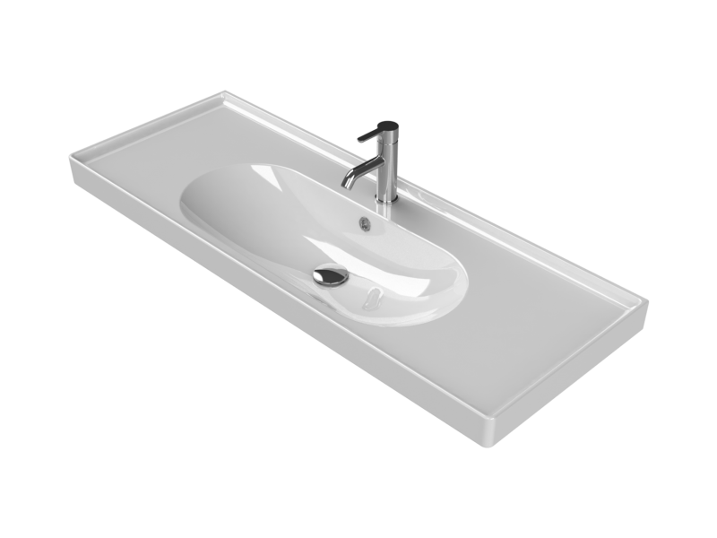 TURKUAZ Etajerli Lavabo, Arya, 120x45 cm