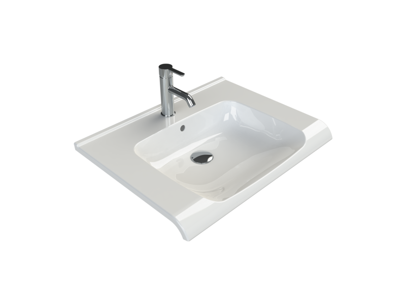 TURKUAZ Etajerli Lavabo, Anova, 65x50 cm