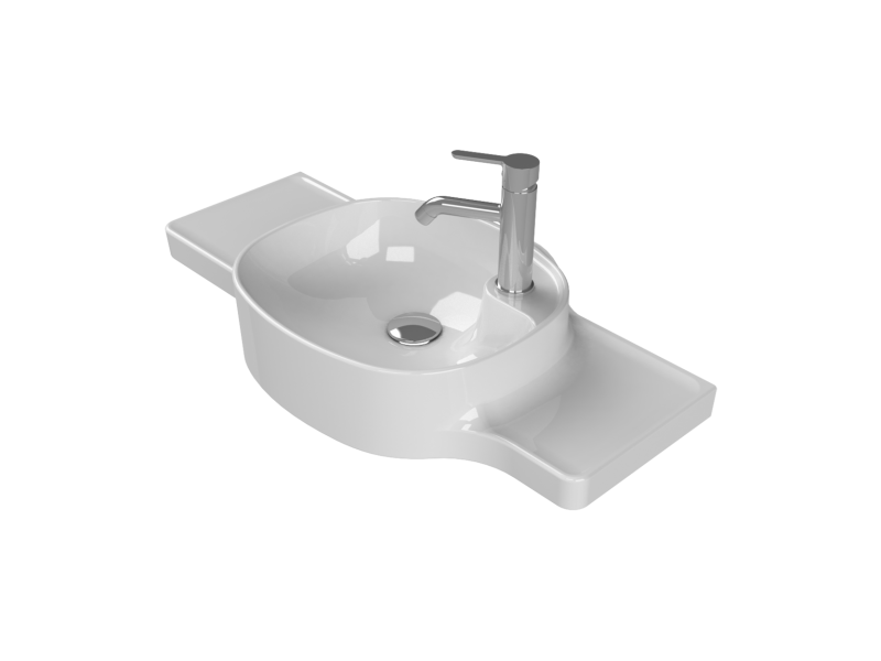 TURKUAZ Etajerli Lavabo, Harmony, 80x37,5x26,4 cm