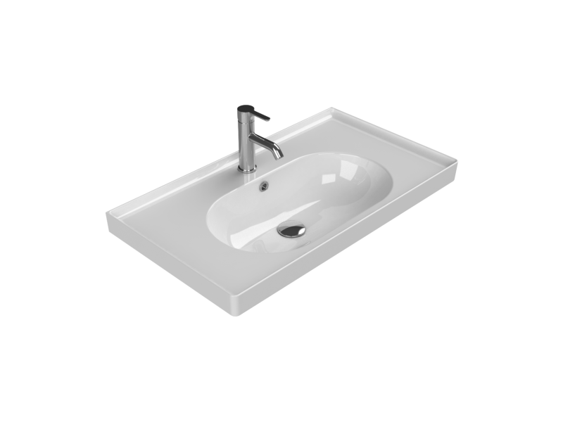 TURKUAZ Etajerli Lavabo, Arya, 80x45 cm