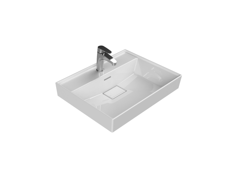 TURKUAZ Etajerli Lavabo, Sharp, 60x48 cm