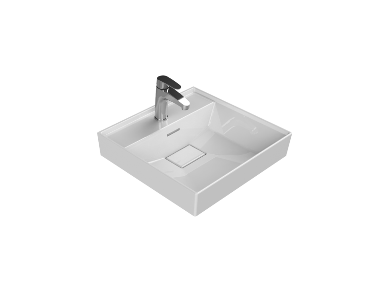 TURKUAZ Etajerli Lavabo, Sharp, 48x48 cm