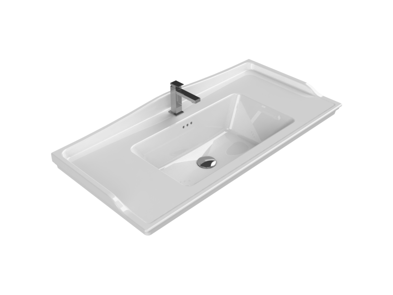 TURKUAZ Etajerli Lavabo, Kapadokya, 100x48 cm