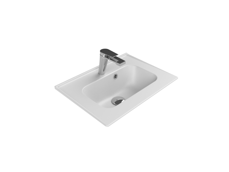 TURKUAZ Etajerli Lavabo, Blue, 50x36 cm