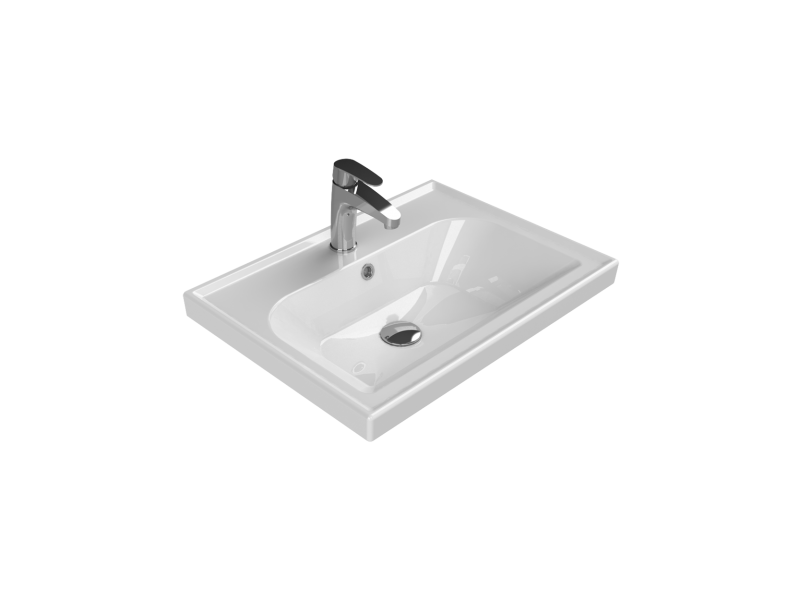 TURKUAZ Etajerli Lavabo, Frame, 60x45 cm