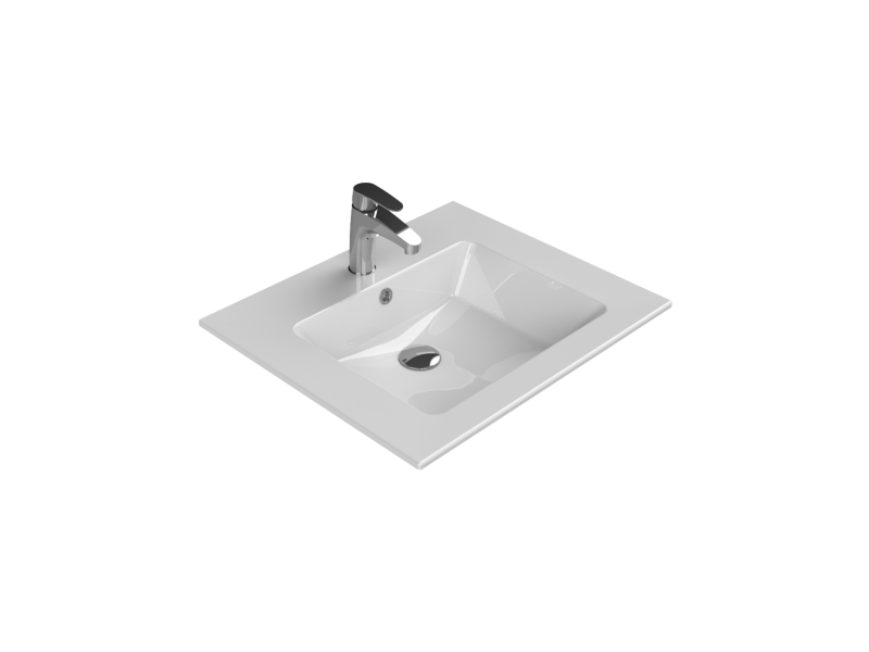 TURKUAZ Etajerli Lavabo, İbiza, 61x51 cm