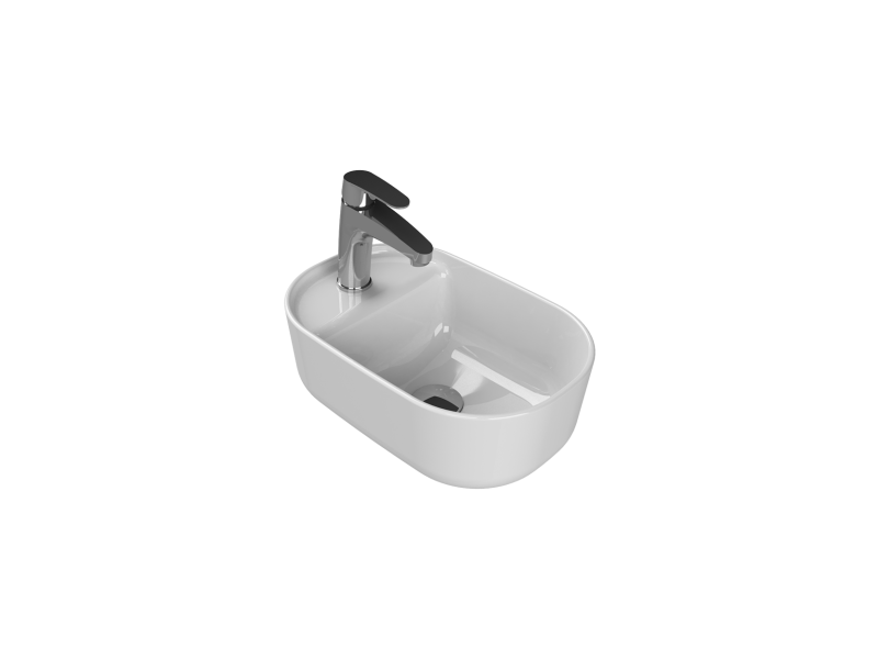 TURKUAZ Tezgah Üstü Lavabo, Aqua, 42x28 cm