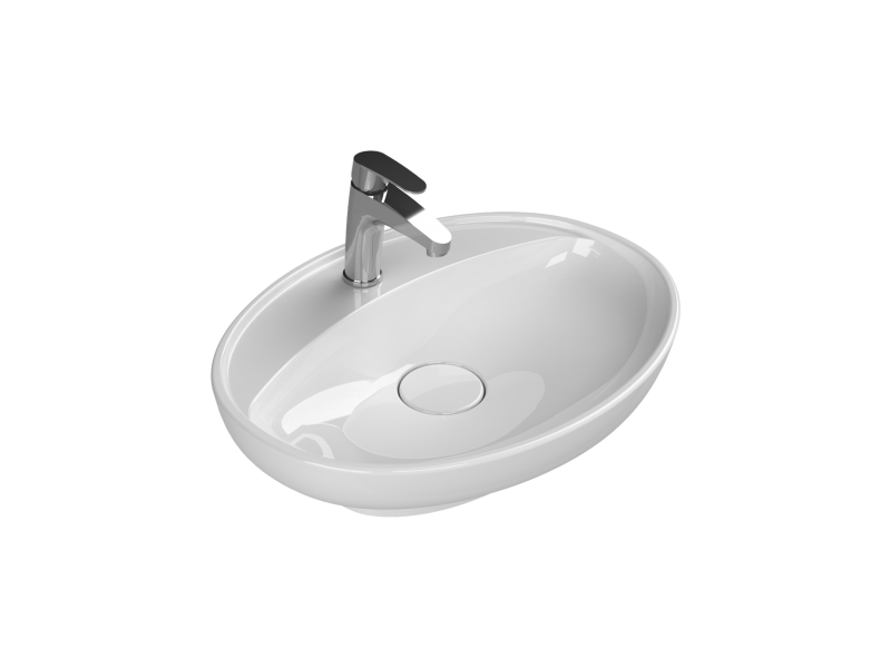 TURKUAZ Tezgah Üstü Lavabo, Lal C, 60x46 cm