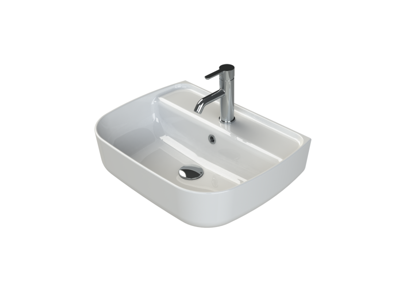 TURKUAZ Lavabo, Aqua 55x42 cm