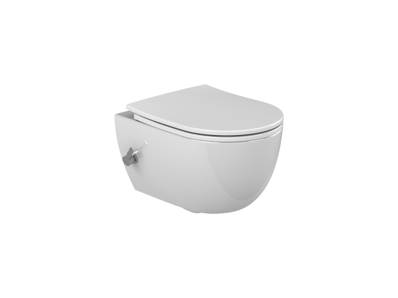 TURKUAZ Asma Klozet, Bella Rimless (Entegre Ara Musluklu)