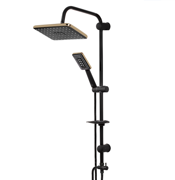 DİMORA Kalimba Siyah Robot Duş Seti