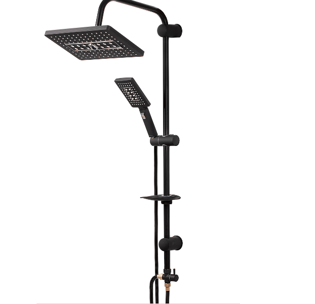 DİMORA Luxury Siyah Robot Duş Seti