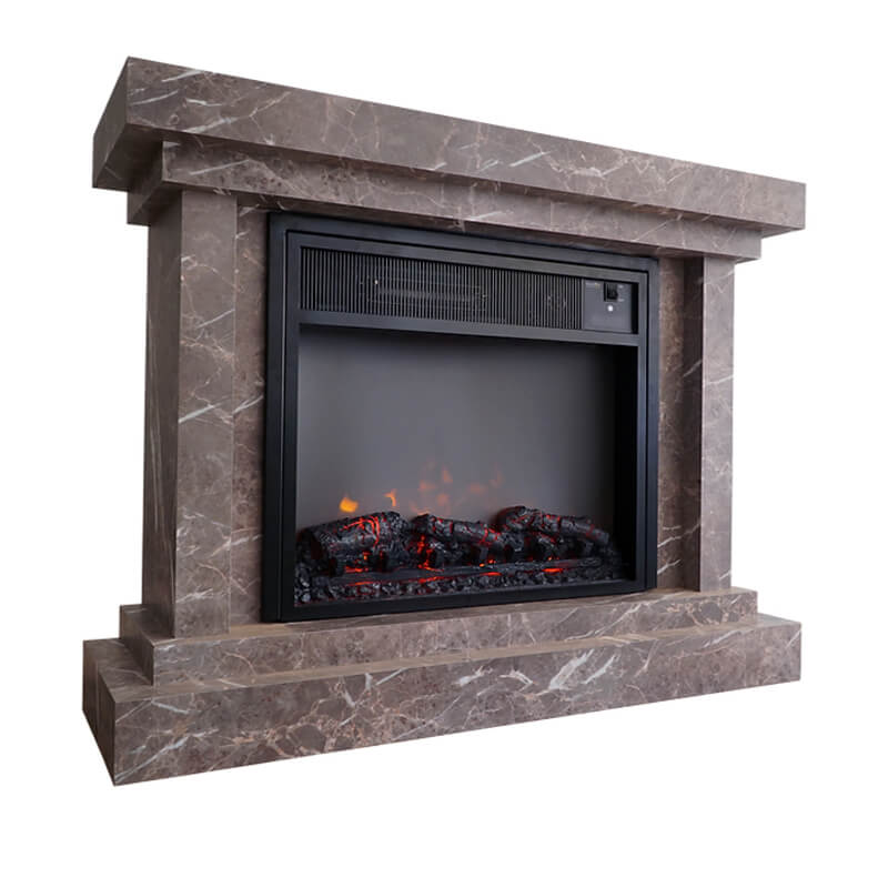 HBM2000AL Heatbox Elektrikli Fanlı Şömine Medium 2000W Alanya Desenli Bluetooth Ses Efektli (110x34x87)